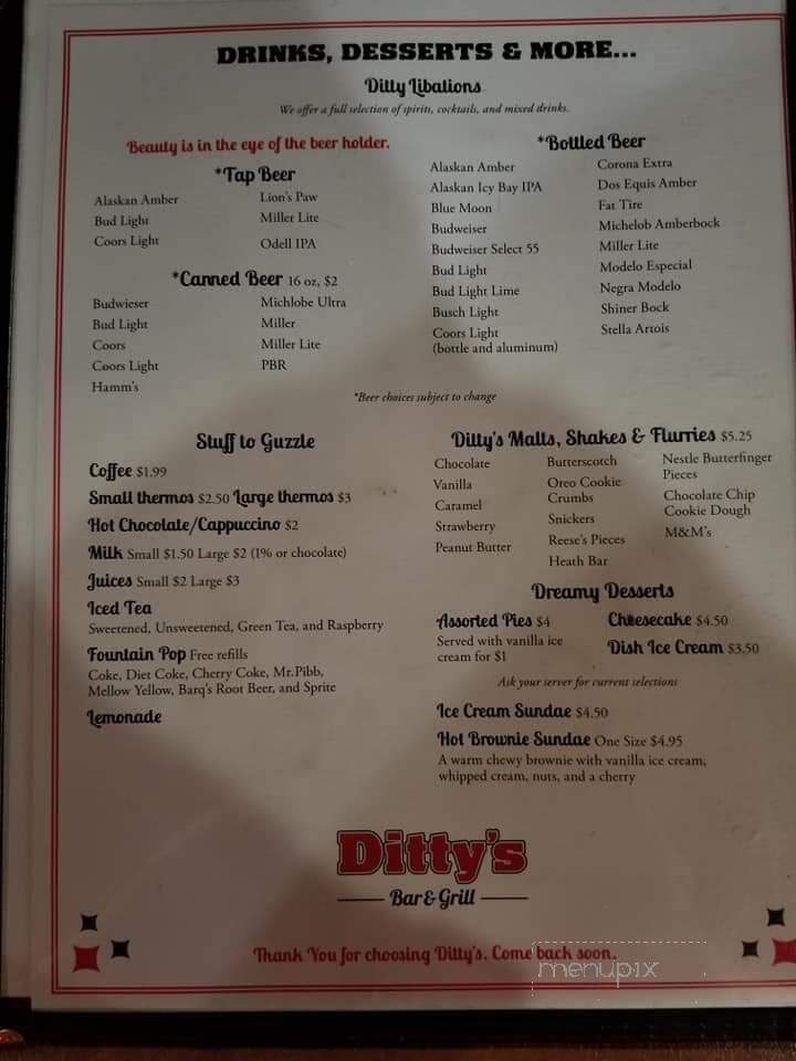 Ditty's Diner - Kimball, SD